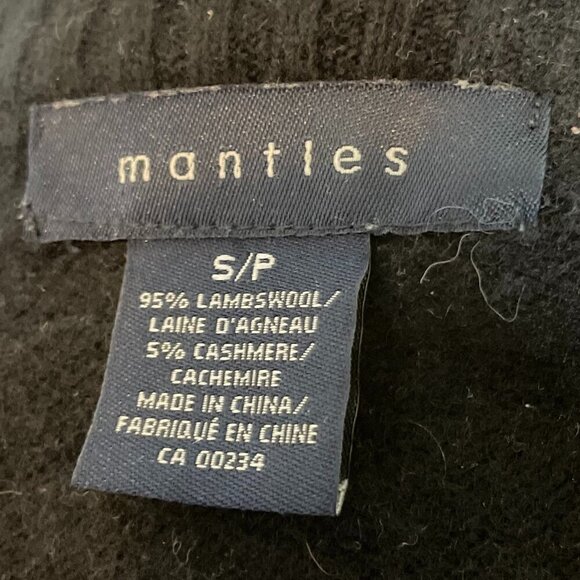 Mantles Wool Cashmere Front Zip Argyle Sweater Small - Picture 5 of 7